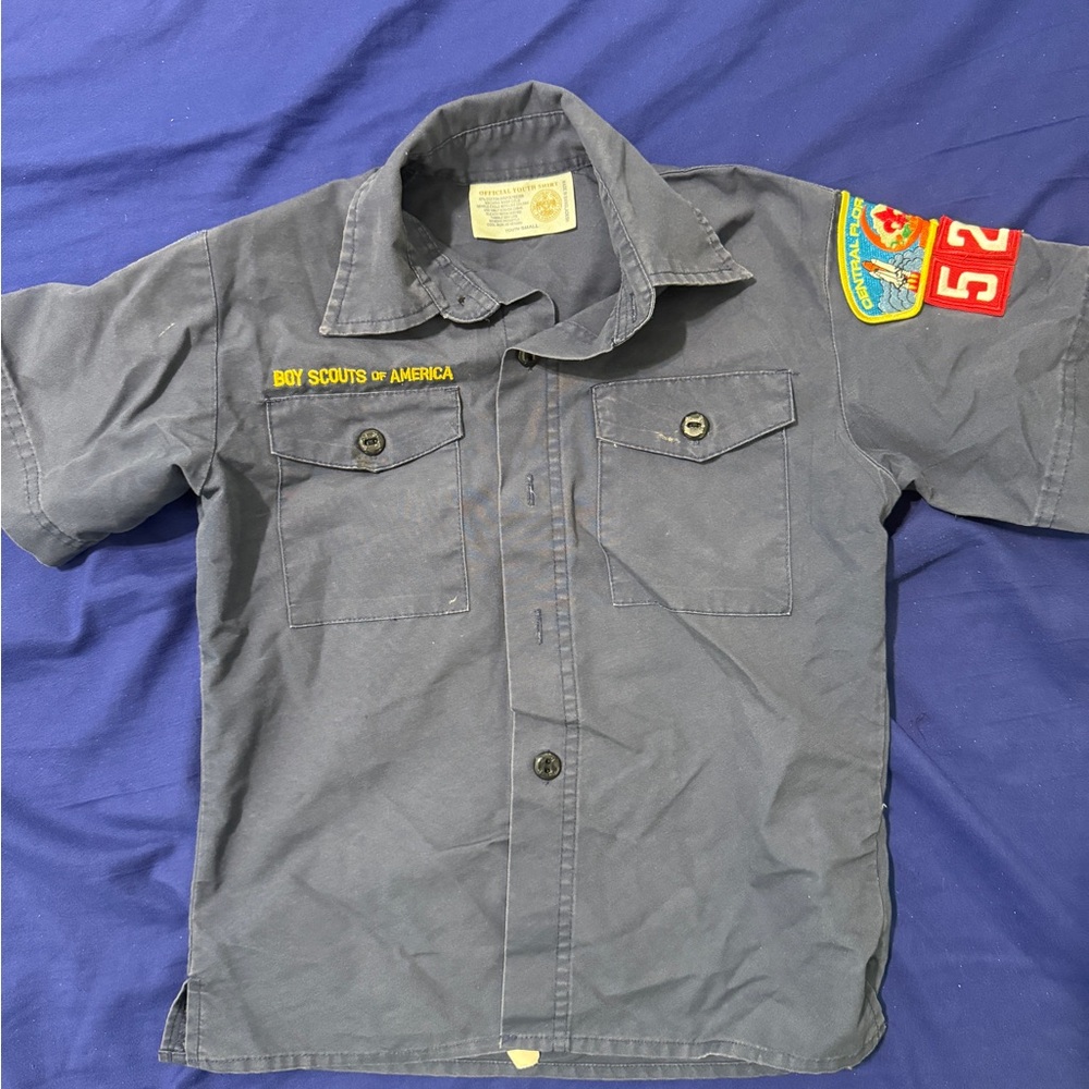 Cub Scouts Boy Scouts of America Blue Uniform Shirt YS and Skort size 6